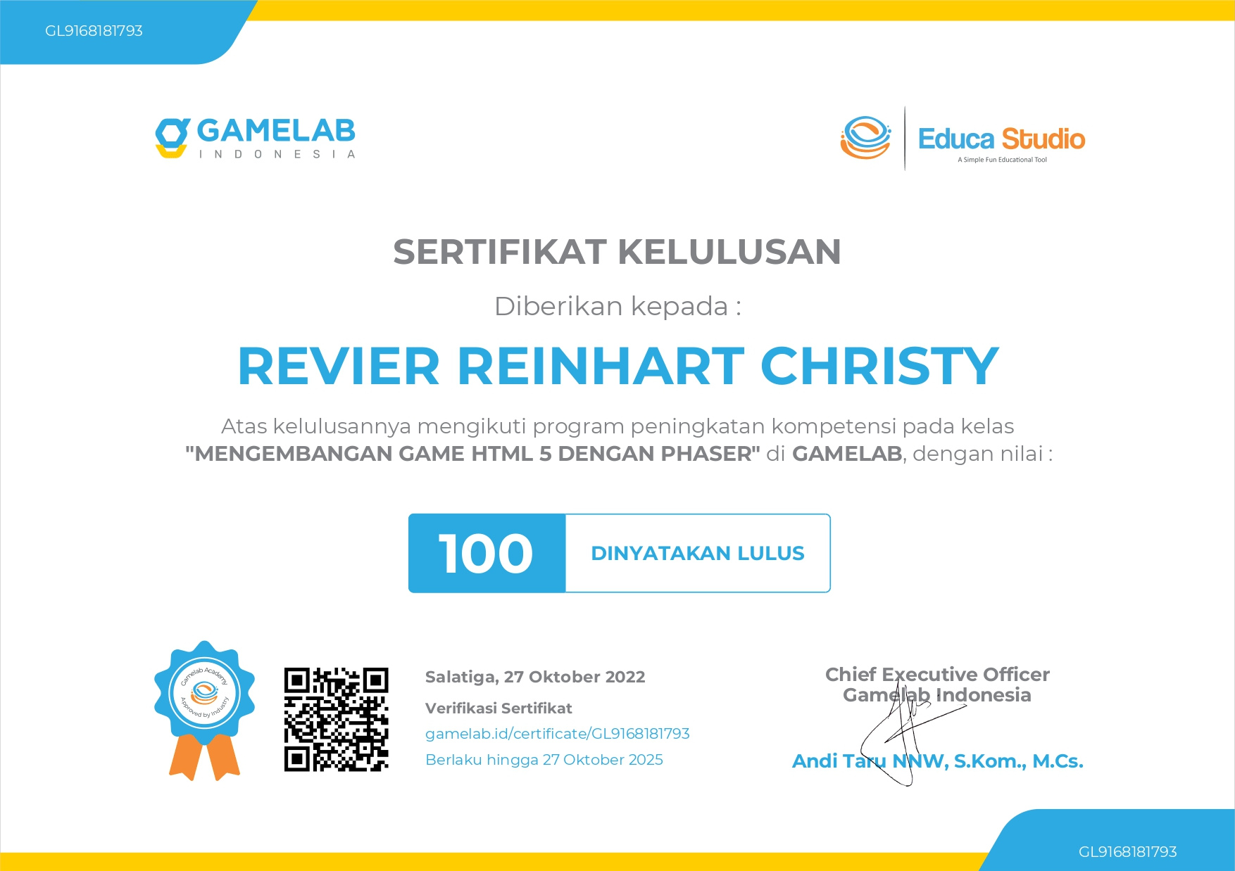 Mengembangkan Game HTML5 Dengan Phaser | Gamelab Indonesia Certificate